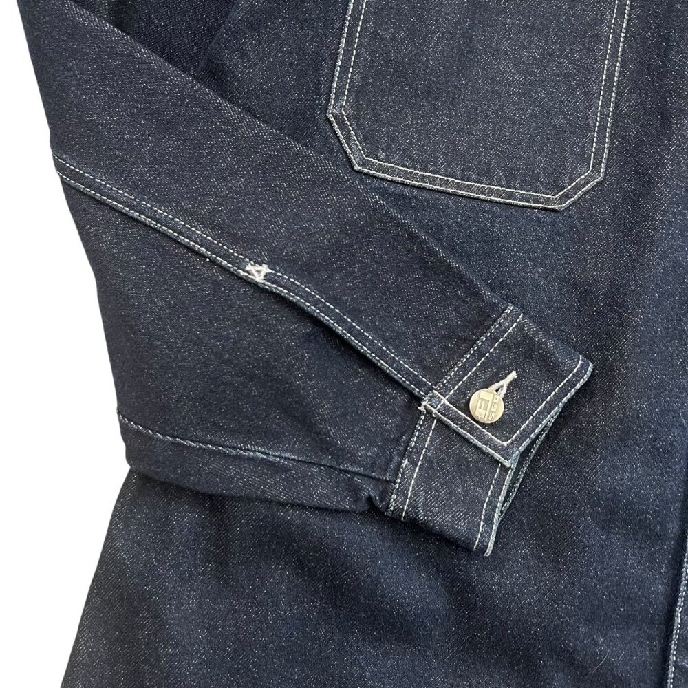 Vintage Fat Joe FJ560 Dark Denim Jacket 3XL Big Tall Hip Hop 90s Streetwear - Picture 9 of 15